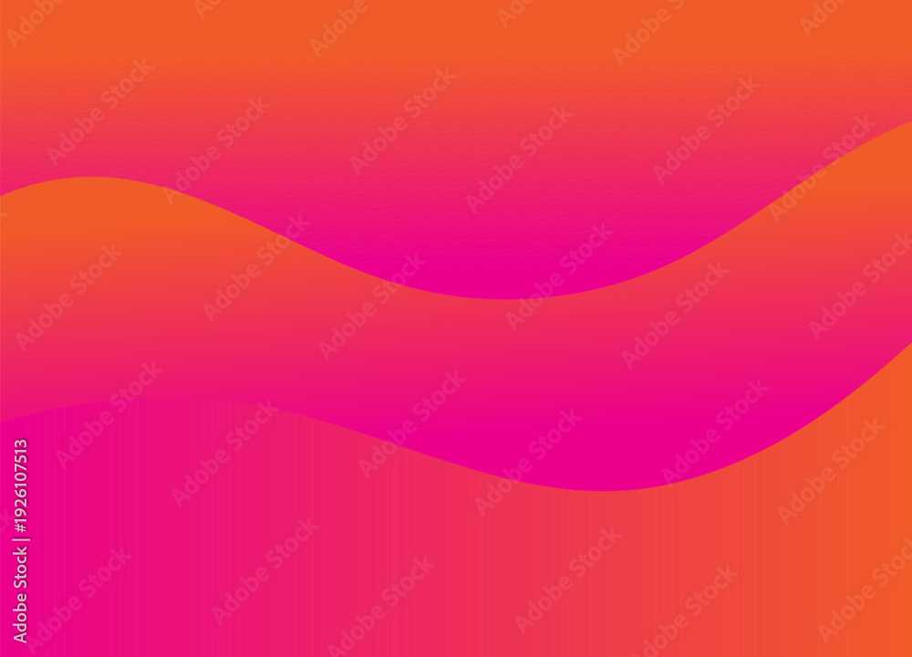 Fototapeta premium Abstract Pink and Orange Gradient Wave Background