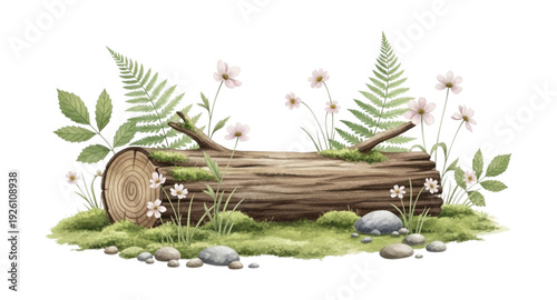 Beauty on a Tree Stump