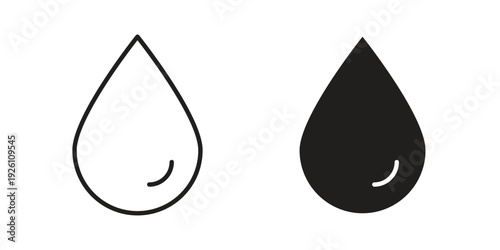 Tear drop icon vector logo design element. Vector emblem template.
