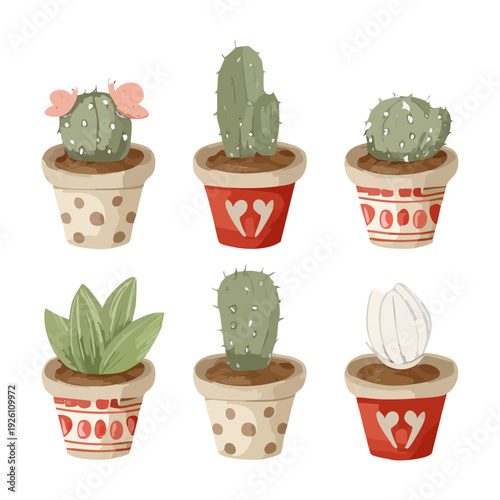 Tall yellow sunflowers and bright daisies in orange pot set illustration plant for sunny summer garden vibe