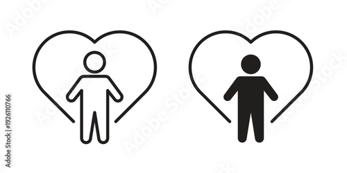 Wellness icon vector logo design element. Vector emblem template.