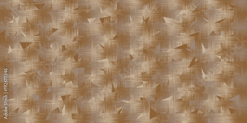 Seamless abstract geometric lines with gold and ivory elements on a black background.