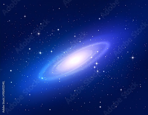 Stunning Spiral Galaxy in Deep Space - A Cosmic Celestial Marvel of Stars and Light.