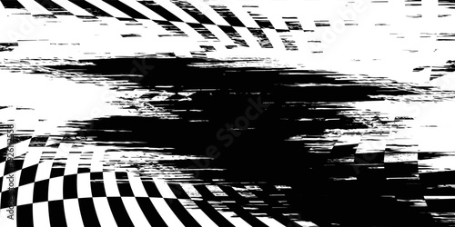 Grunge Checkered Racing Flag Texture