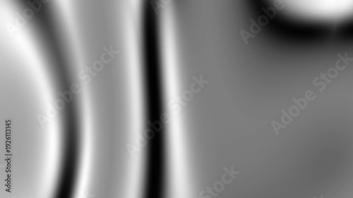 Abstract black and white wavy pattern background with smooth curves