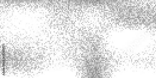 Silver mosaic disco ball background with white mirror glitter and light spots texture. Shiny grey tones sequin pattern. Festive fashion decoration. Glam sparkle Christmas wall. Vector illustration.