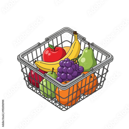 Fresh Fruit Basket Assortment - Healthy Food Shopping