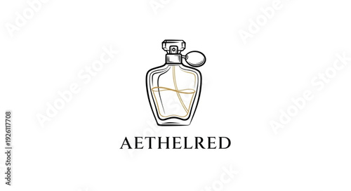 A bottle of Aethelred perfume luxury fragrance.