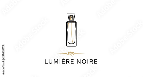 Luxury Perfume Bottle Illustration Design Element.
