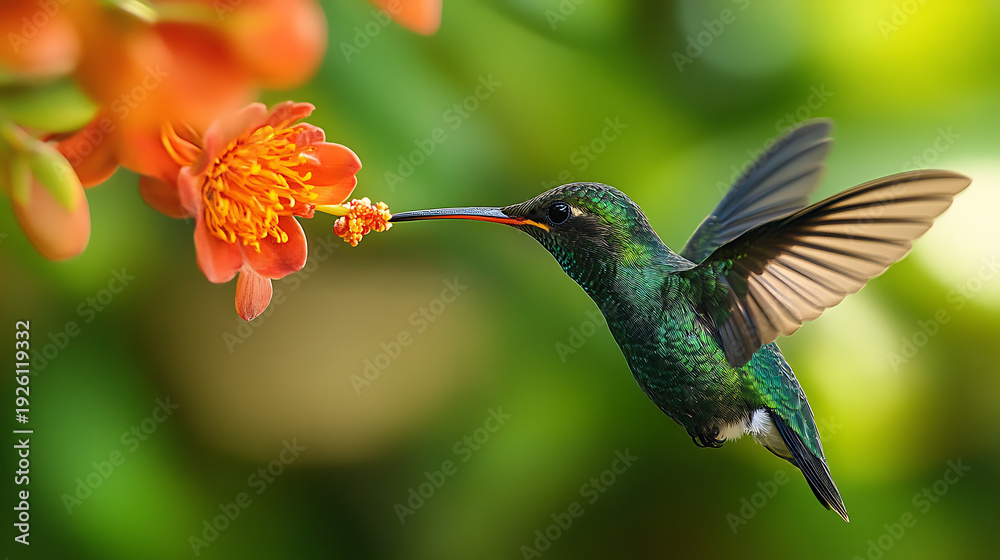Fototapeta premium A bird in a natural landscape