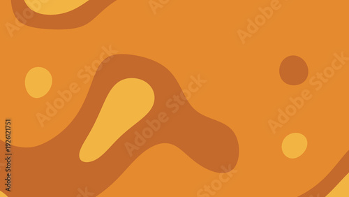 Abstract Gold Retro Organic Shapes Background for Poster Banner Social Media Template and Modern Graphic Design
