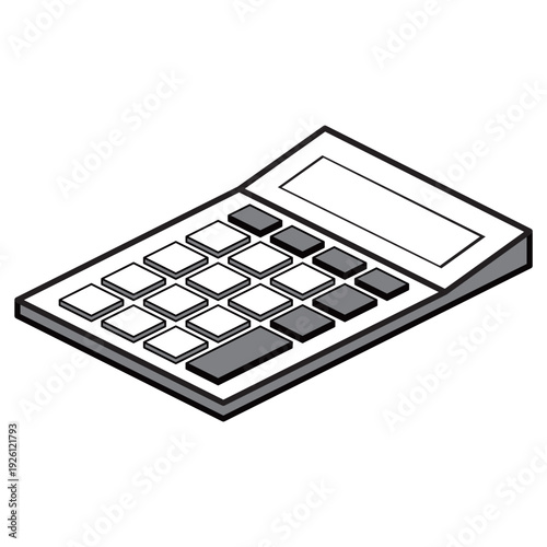 シンプルでかわいい電卓・計算機のイラスト