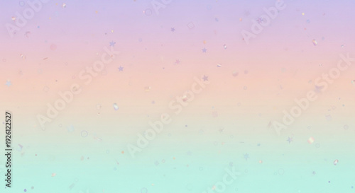 Soft pastel gradient background with purple pink and green hues and subtle sparkle texture