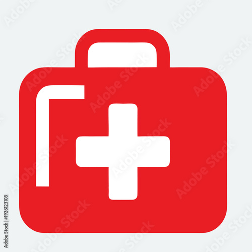 logo design vector icon illustration first aid kit medical cross