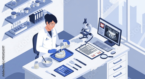 Tooth Identification and Forensic Case Analysis Vector Design