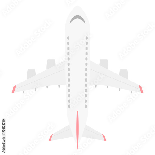 上から見た飛行機