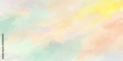Abstract colorful bright painted pink or yellow pastel watercolor background multicolor splashing in the any design.