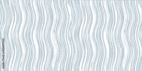 Seamless light wavy line pattern with flowing striped texture. Soft blue gray abstract background with gentle curves. Repeating modern surface design ideal for wallpaper, fabric .