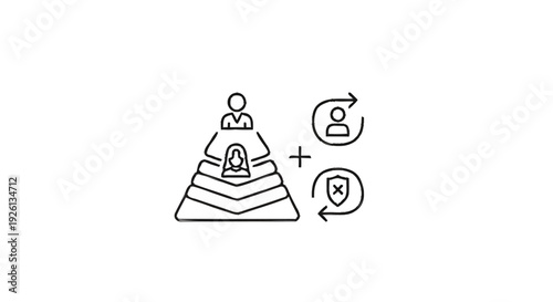 Business Hierarchy and Employee Protection Concept.