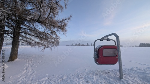 snow covered car