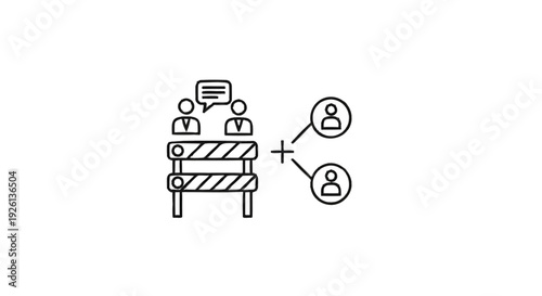 Business Meeting Barrier and Collaboration Concept.