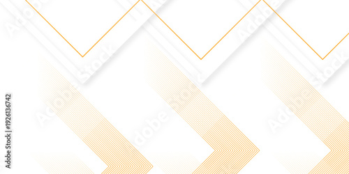 Obraz na plátně Abstract slash square thin diagonal fabric parallel stripe gold and white transparent line background