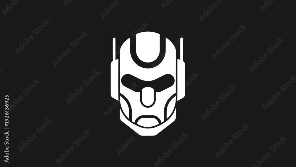 Fototapeta premium Ant Man Helmet Icon Graphic Design.