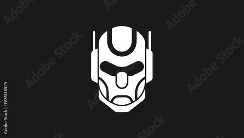 Ant Man Helmet Icon Graphic Design.