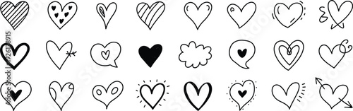 Hand Drawn Heart Icons and Symbols untitled