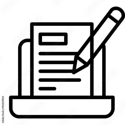 Copywriting Vector Line Icon design