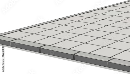 Close up of metal grating or grid pattern on industrial floor