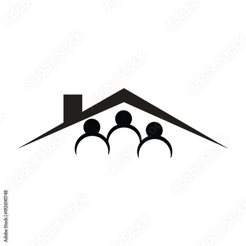 Family Home Protection Outline Icon