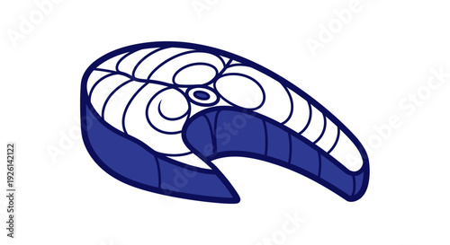 Detailed Blue and White Parachute Design.