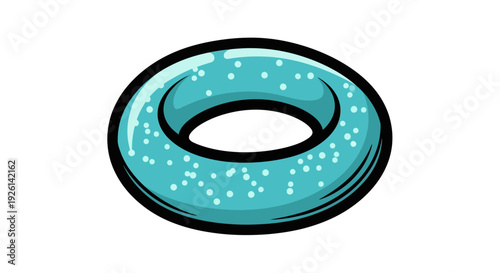 Glazed donut with white sprinkles sweet.