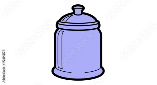 Purple Spray Paint Can Illustration.