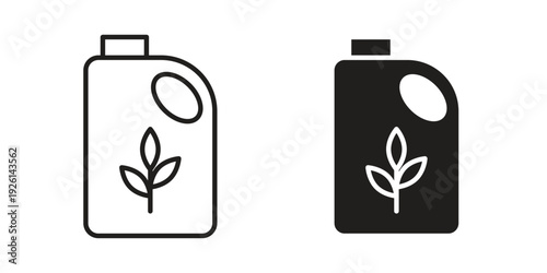 Biofuel icon vector illustrations. vector glyph flat icons