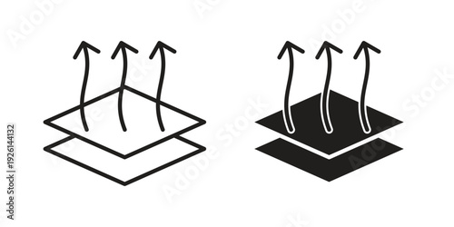 Breathable leather icon vector illustrations. vector glyph flat icons