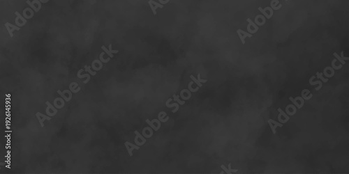 Dark charcoal grunge wall texture background. Dark black rough grunge surface with smoke edge. Black texture chalk board and black board.