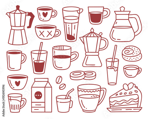 Vibrant collection of coffee and tea accessories and treats