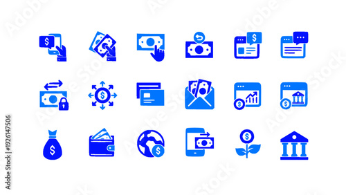 Ideal for fintech apps, accounting services, online banking platforms, and financial reports. Fully editable and scalable EPS vector.