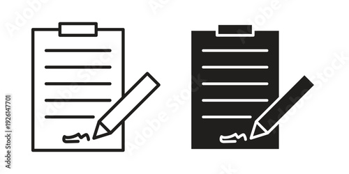 Contract icon vector illustrations. vector glyph flat icons