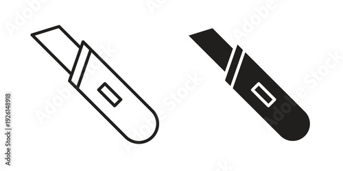 Cutter Knife icon vector illustrations. vector glyph flat icons