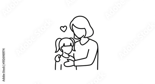 Mother and child sharing love and affection in a heartwarming moment of family bonding and tender connection