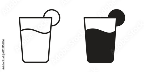 Drink icon vector illustrations. vector glyph flat icons