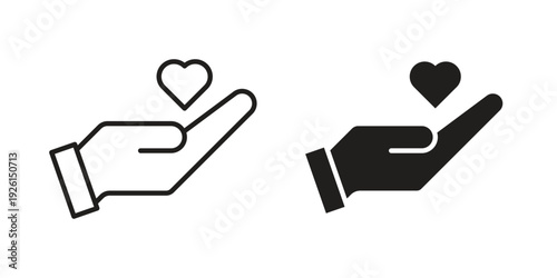 Empathy icon vector illustrations. vector glyph flat icons