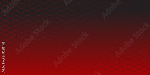 Seamless Fishing Net Pattern of Pseudo Irregular Mesh Cells of Red Color. Eps 10