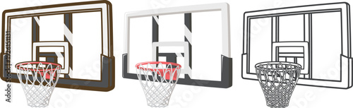 バスケットゴール（透明ボード）