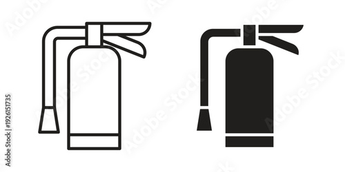 Fire extinguisher icon vector illustrations. vector glyph flat icons