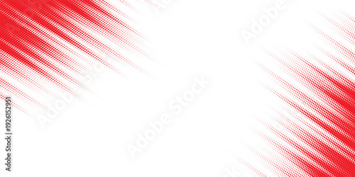 Red and white brush grunge set wrap car sticker pattern abstract banner concept. Sporty lhalftone ines red and white color combination. White red spirit design. Vector eps10
