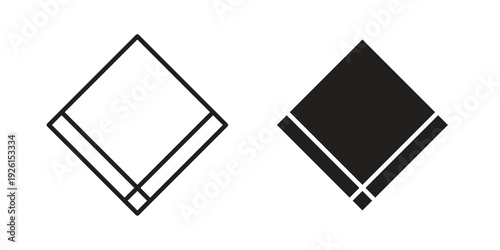 Handkerchief icon vector illustrations. vector glyph flat icons